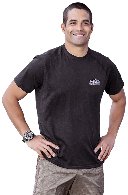 everest handsome personal trainer with friendly smile